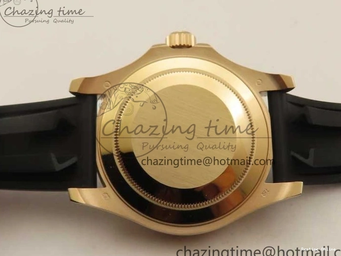 0405 Yacht-Master 126655 RG 3EF 1:1 Best Edition Black Ceramic Bezel on Black Rubber Strap VS Reliable 2488